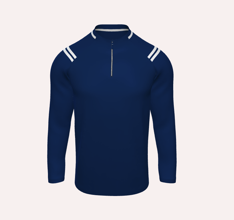 sublimated 1/4 zip full seleve