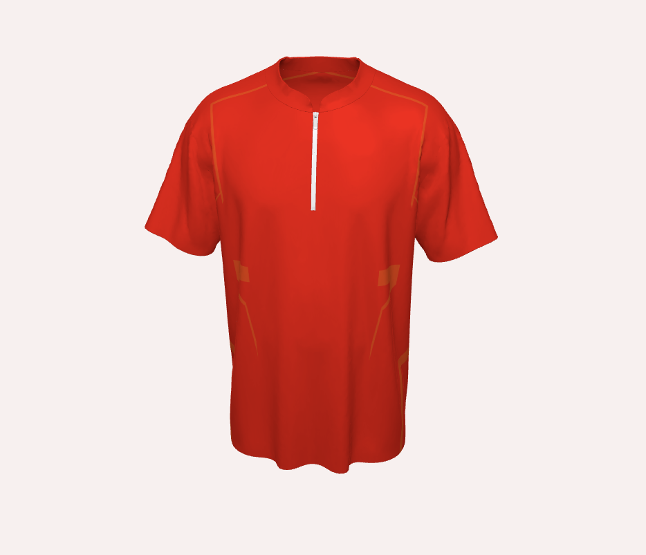 short sleeves tee with zip